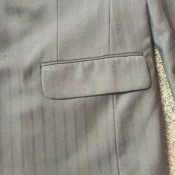 Angelo Rossi Men’s Taupe Pinstripe Blazer Sport Coat Jacket New With Tags